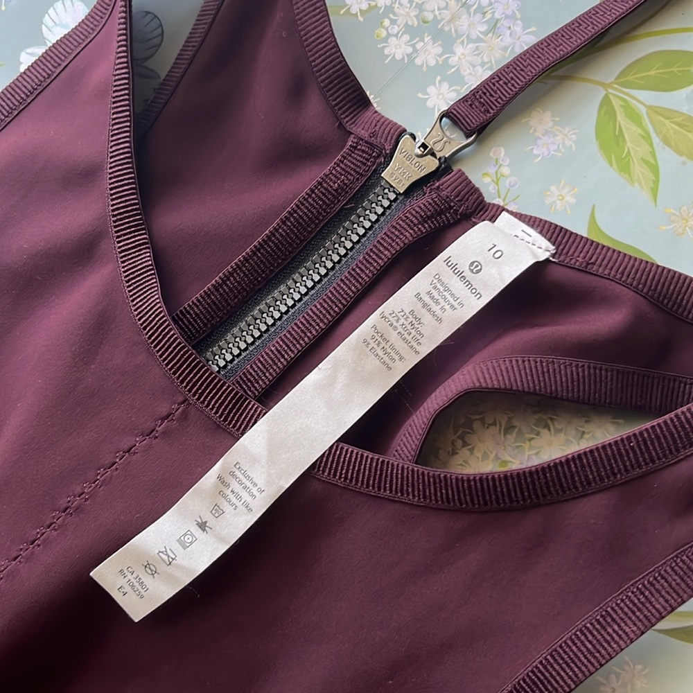 Lululemon Maroon Here To There Fit & Flare Dress Rare Bordeaux Drama - Picture 6 of 11